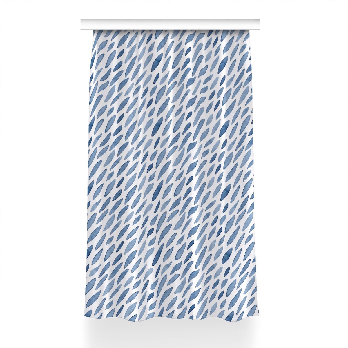 Gotowa zasłona na kółka Plamy atramentu 150x240 cm, Fabricsy