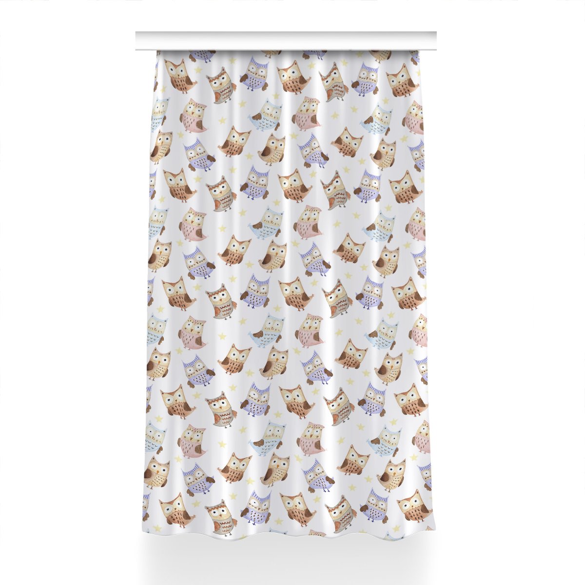 Gotowa zasłona z nadrukiem Bajkowe Sowy 150x240 cm, Fabricsy