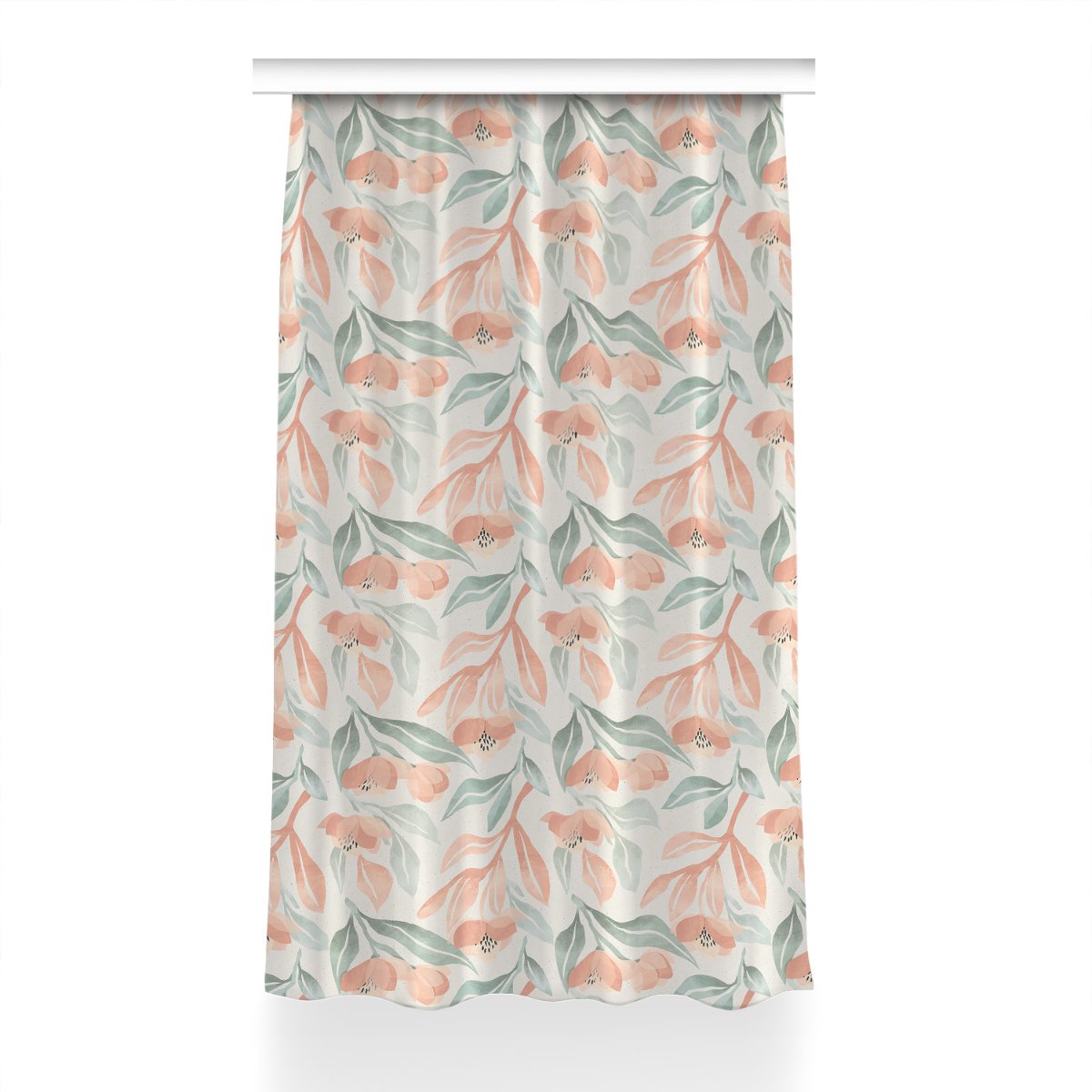 Gotowa zasłona kolory Liście do salonu 150x240 cm, Fabricsy