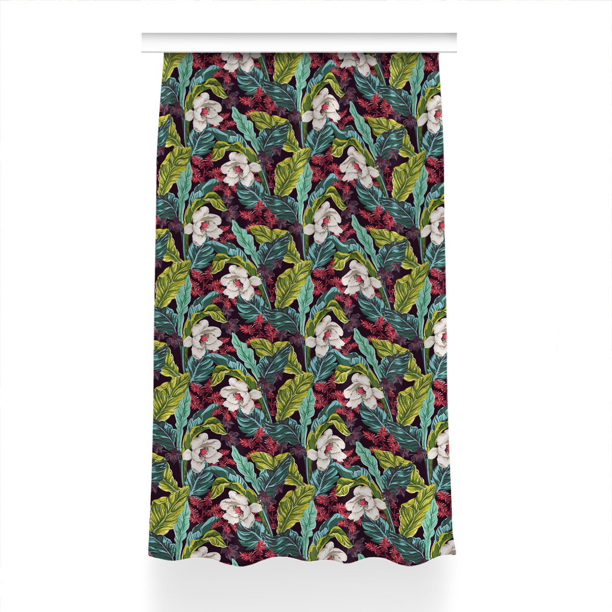 Gotowa zasłona z grafiką Motyw kwiatowy 150x240 cm, Fabricsy