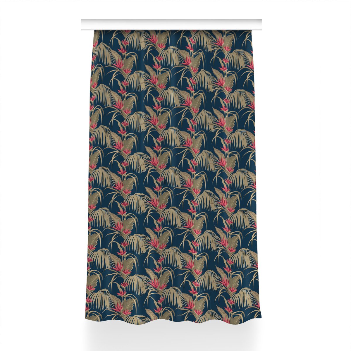 Gotowa zasłona z grafiką Tropikalne Palmy 150x240, Fabricsy