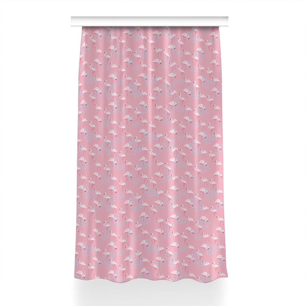 Gotowa zasłona na kółka Flamingi do pokoju 150x240, Fabricsy