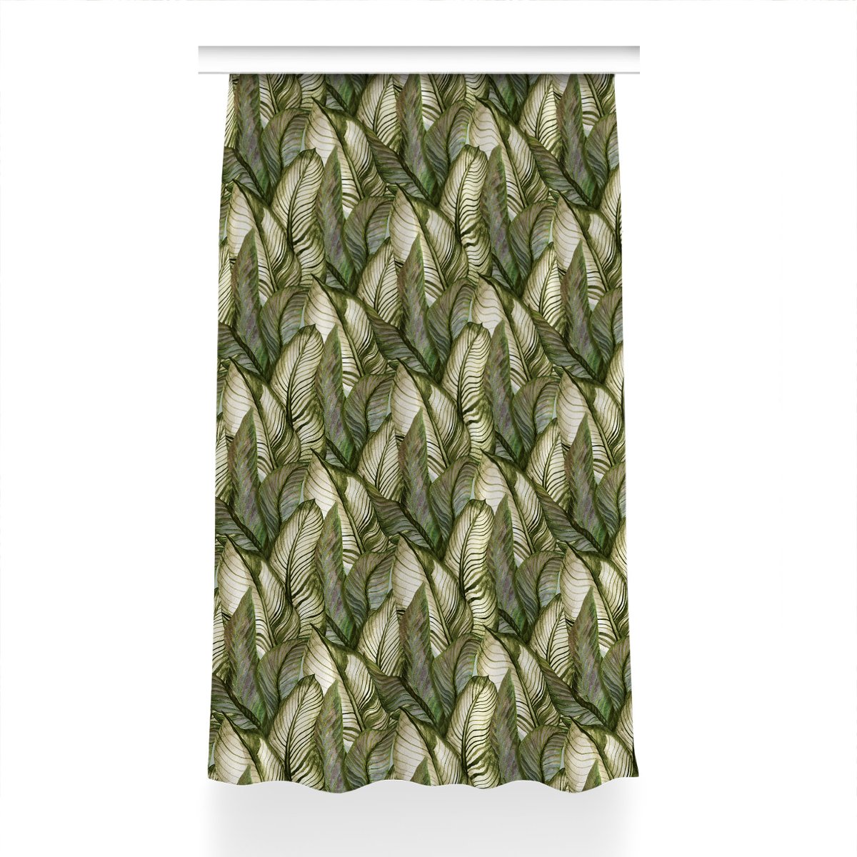 Klasyczna zasłona z nadrukiem Monstera 150x240 cm, Fabricsy