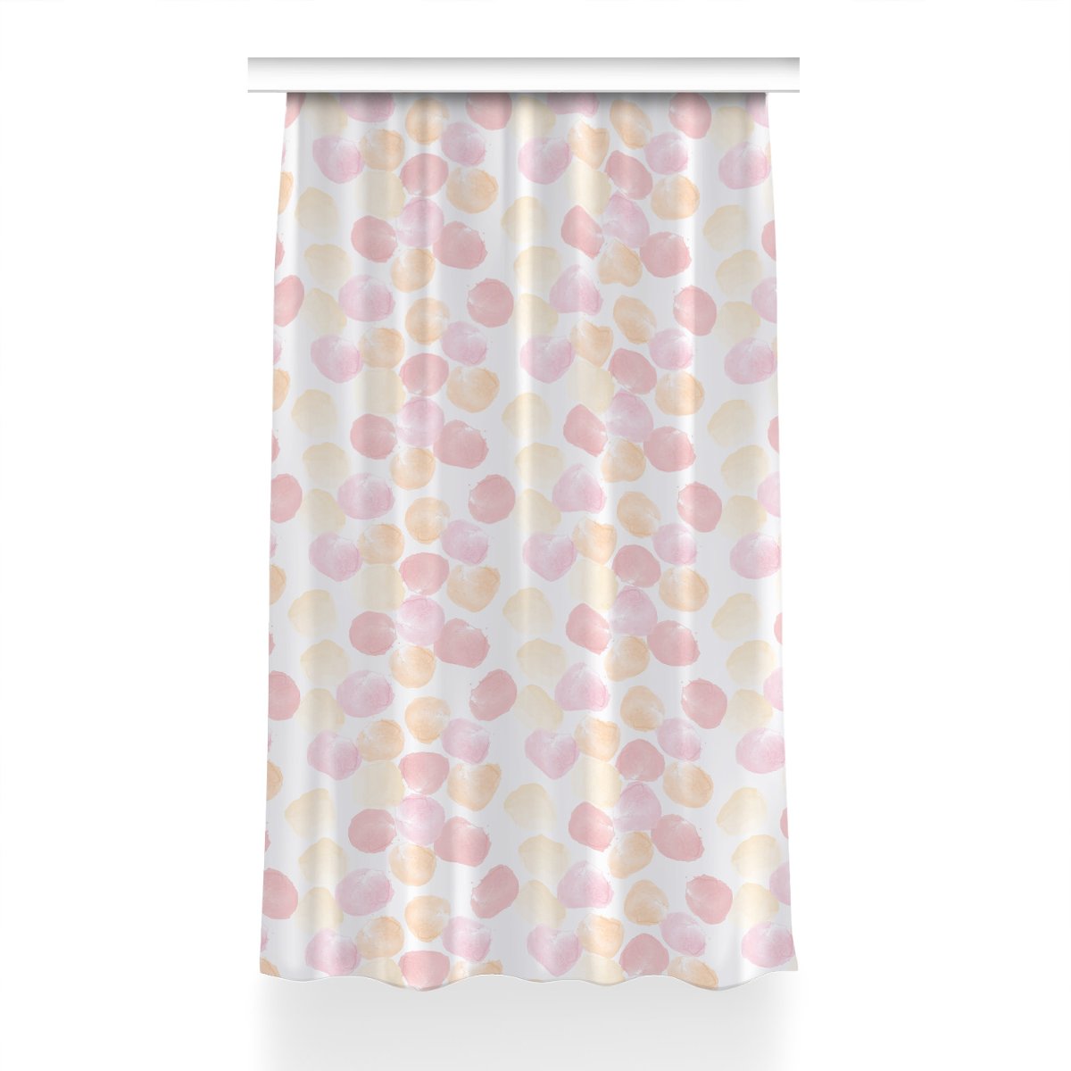 Zasłona z grafiką gotowa Pastelowe kropki 150x240, Fabricsy