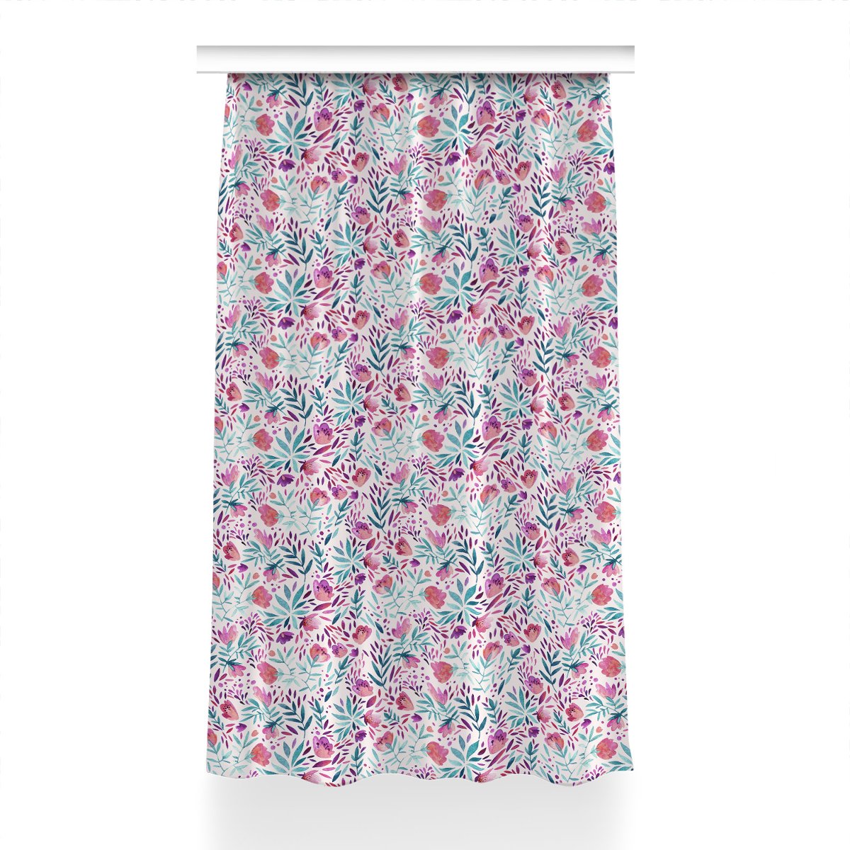 Klasyczna zasłona kolory Vintage maki wzór 150x240, Fabricsy