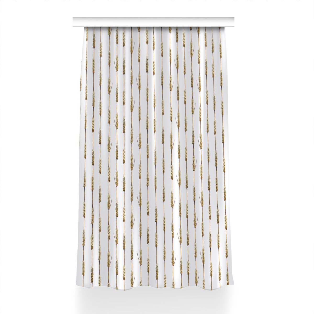 Gotowa zasłona na kółka Złote zborze wzór 150x240, Fabricsy
