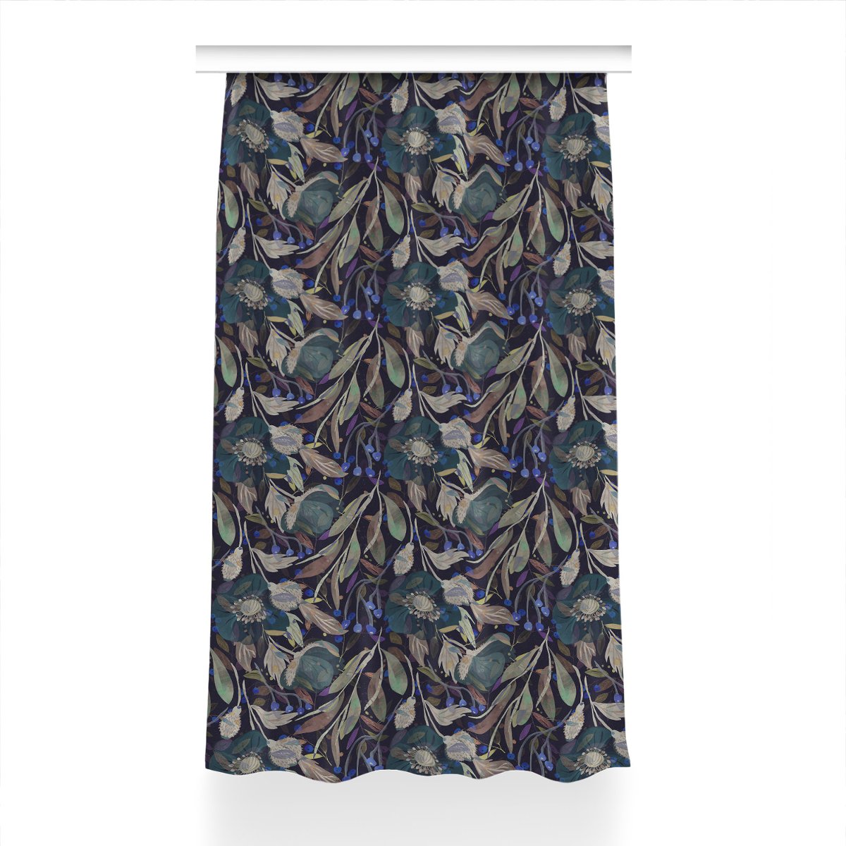 Klasyczna zasłona kolory Wzór botaniczny 150x240, Fabricsy
