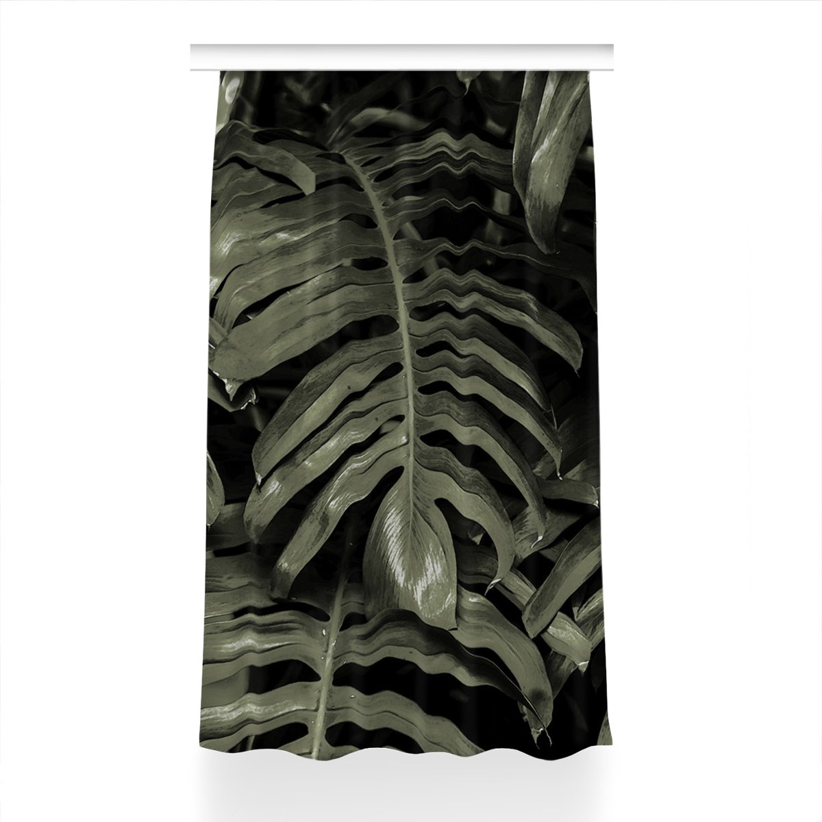 Gotowa zasłona na kółka Liście bananów 150x240 cm, Fabricsy
