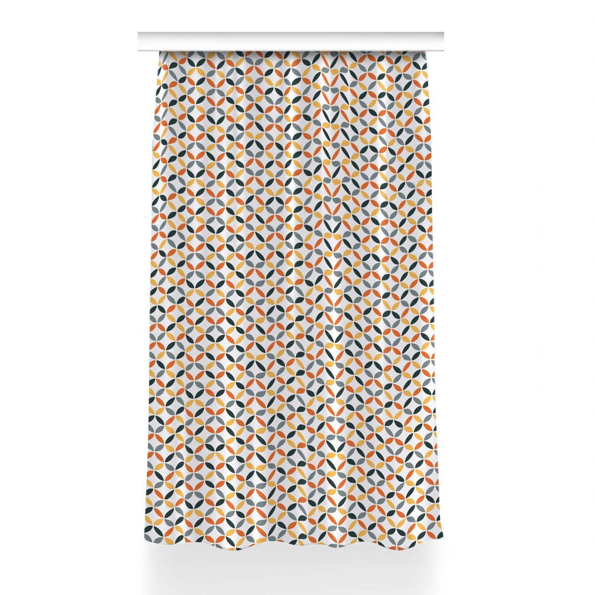 Zasłona z grafiką gotowa Geometryczne koła 150x240, Fabricsy