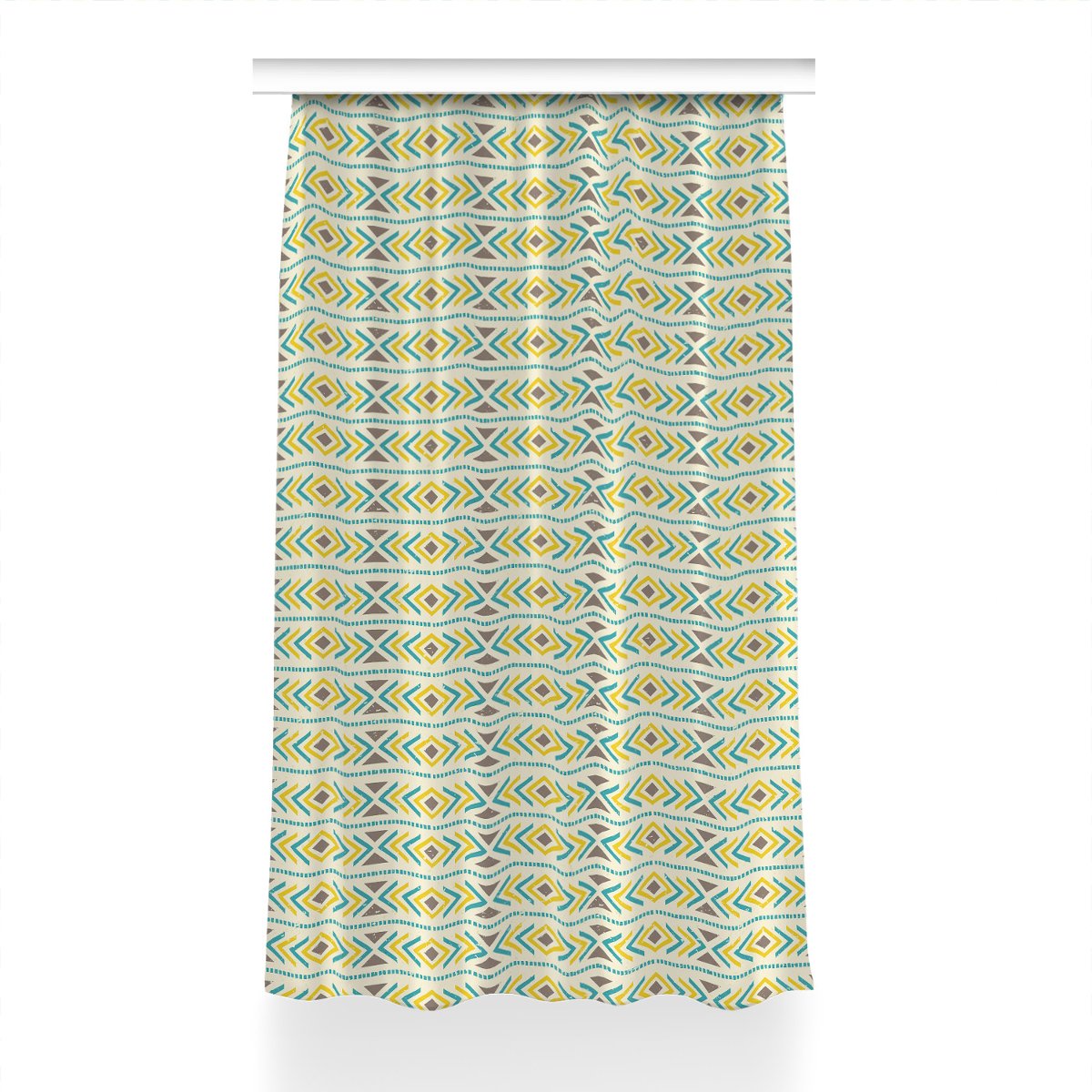 Klasyczna zasłona kolory Geometryczny wzór 150x240, Fabricsy
