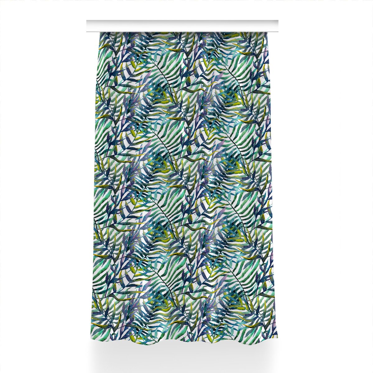 Zasłona z grafiką gotowa Egzotyczne liście 150x240, Fabricsy