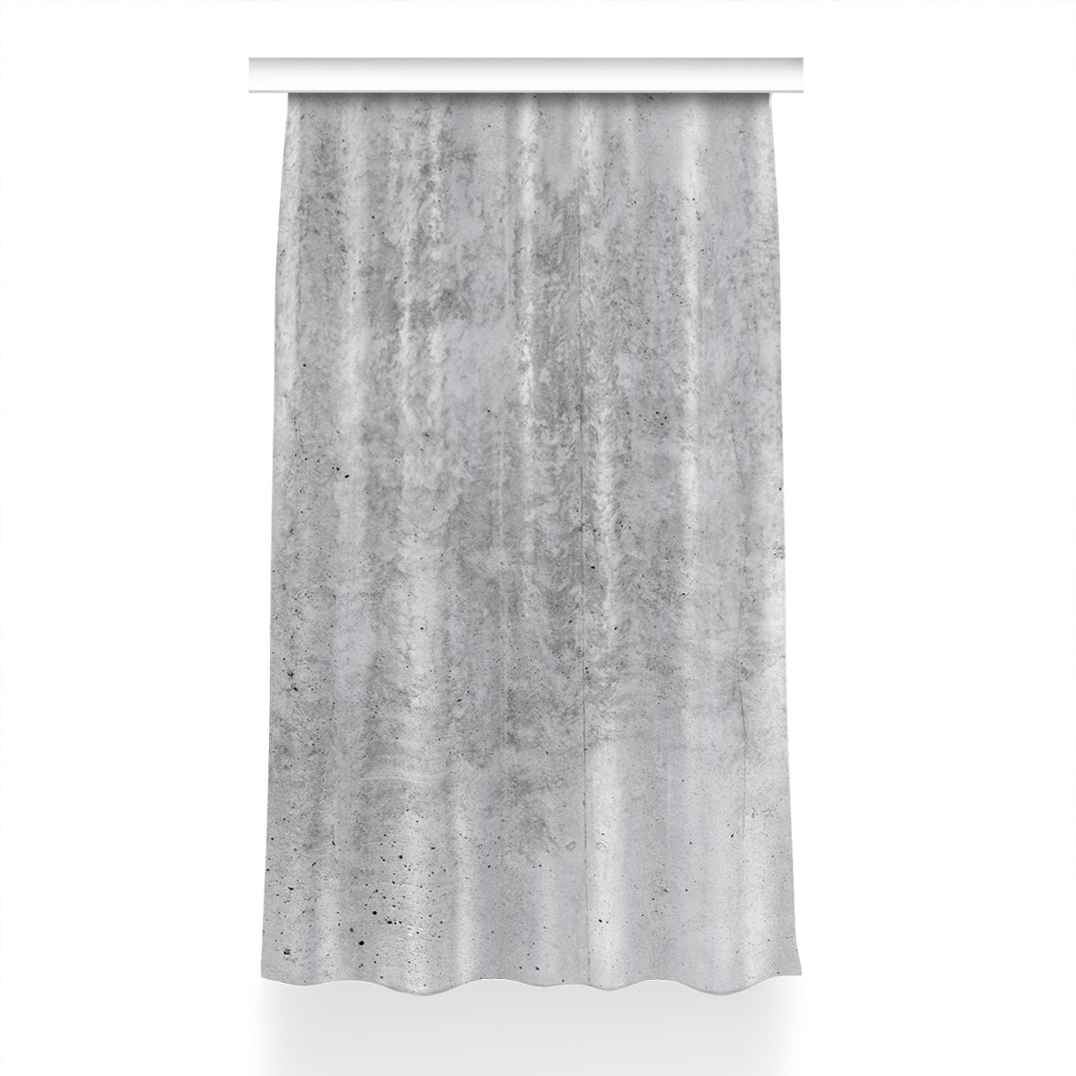 Kolorowa zasłona z nadrukiem Szary beton 150x240, Fabricsy