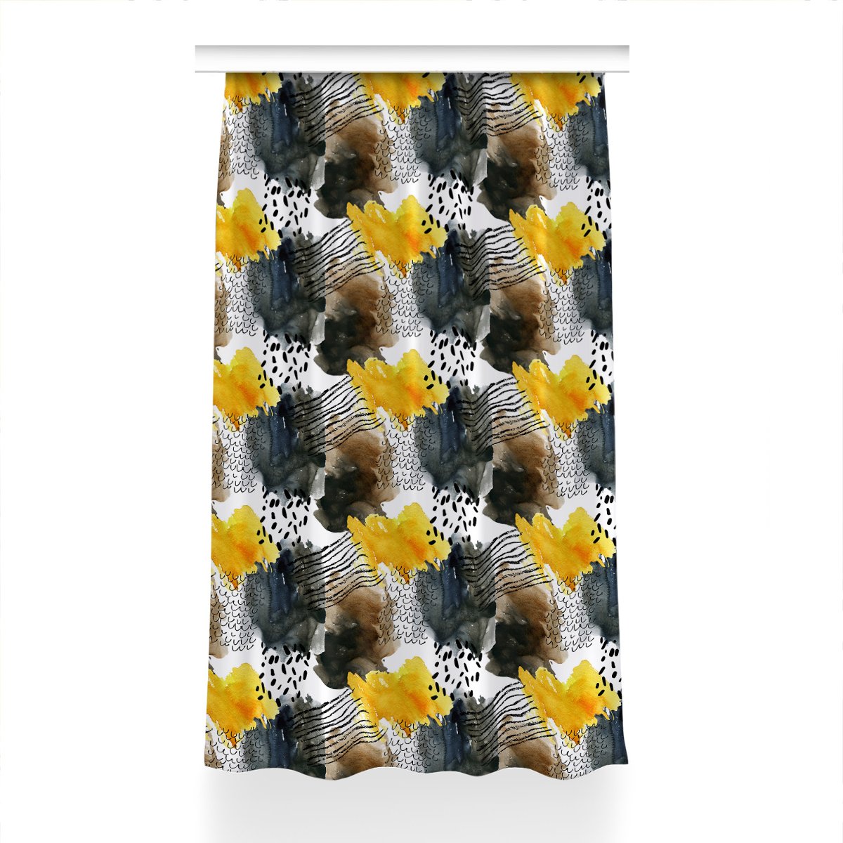 Gotowa zasłona na kółka Jesienne kolory 150x240 cm, Fabricsy