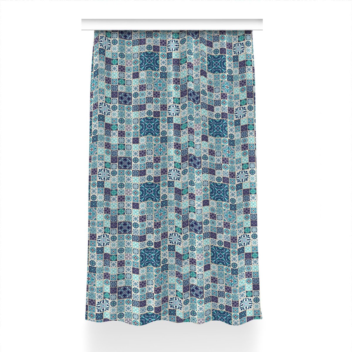 Klasyczna zasłona kolory Piękny patchwork 150x240, Fabricsy