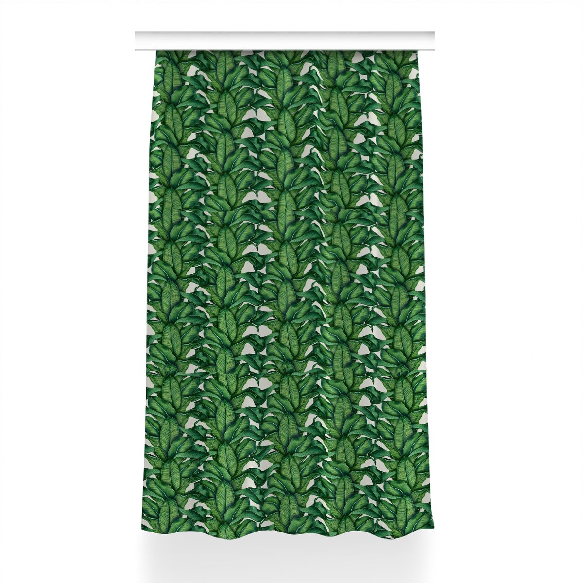 Gotowa zasłona na kółka Liście botaniczne 150x240, Fabricsy