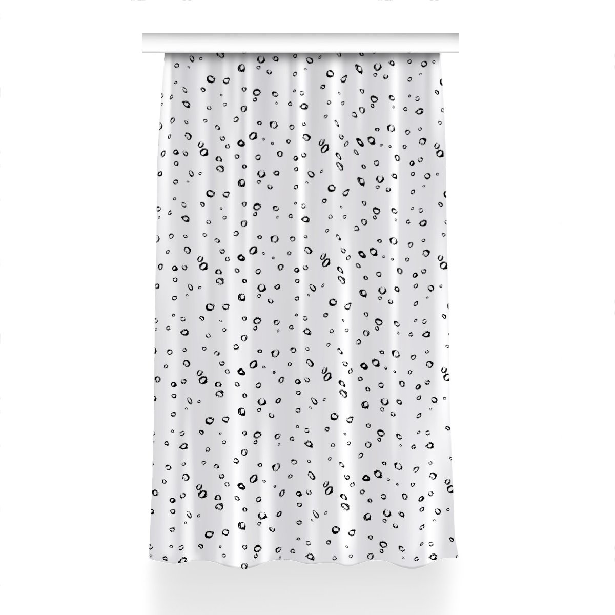 Gotowa zasłona na kółka Rysowane kółka 150x240 cm, Fabricsy