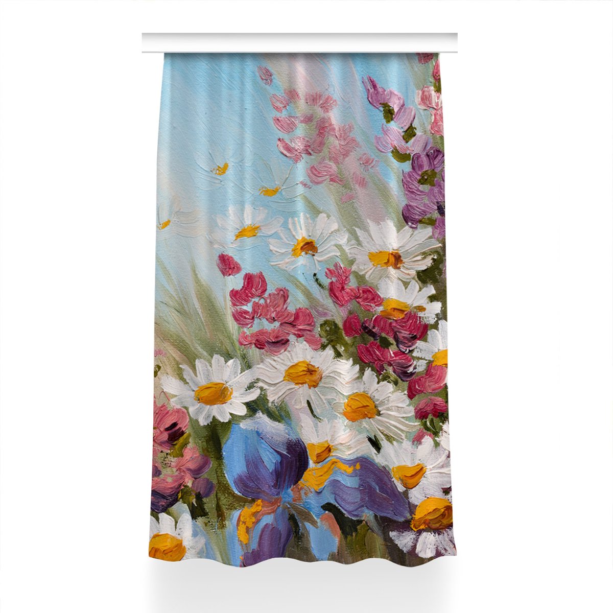 Klasyczna zasłona kolory Polna łąka wzór 150x240, Fabricsy