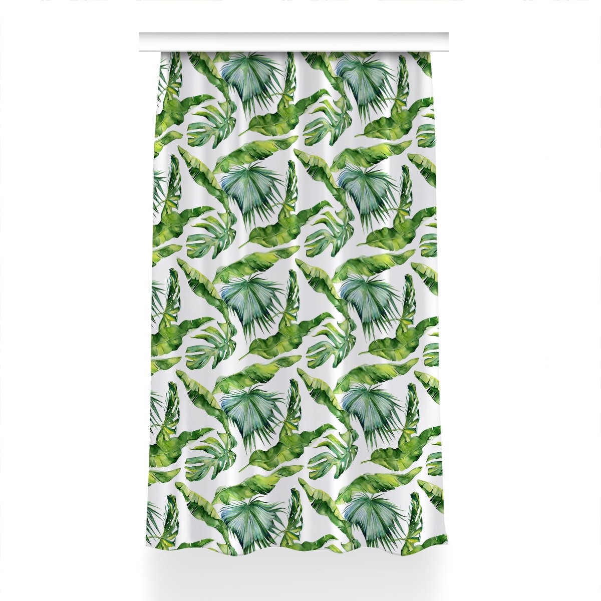 Gotowa zasłona z grafiką Liście Dżungla 150x240 cm, Fabricsy