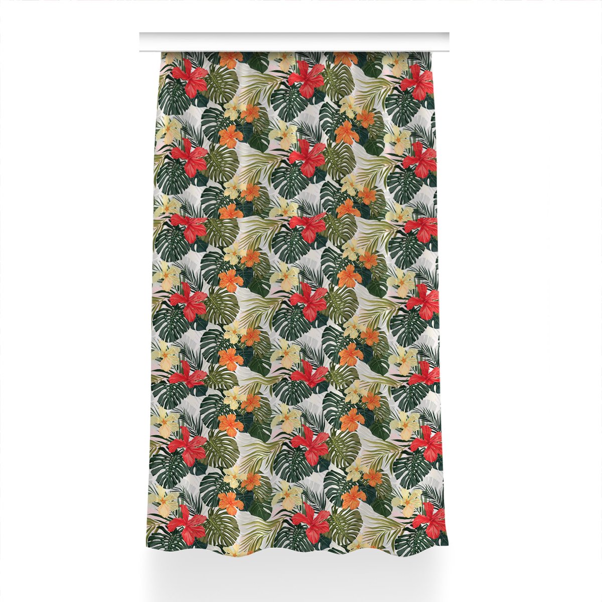 Gotowa zasłona z nadrukiem 150x240 Hawajska wyspa, Fabricsy