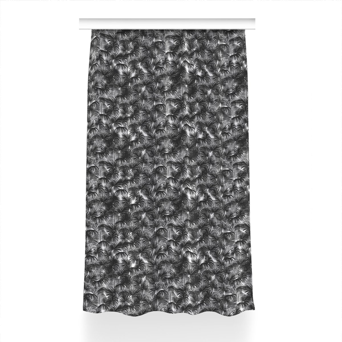 Gotowa zasłona do pokoju wzór 150x240 Czarne palmy, Fabricsy