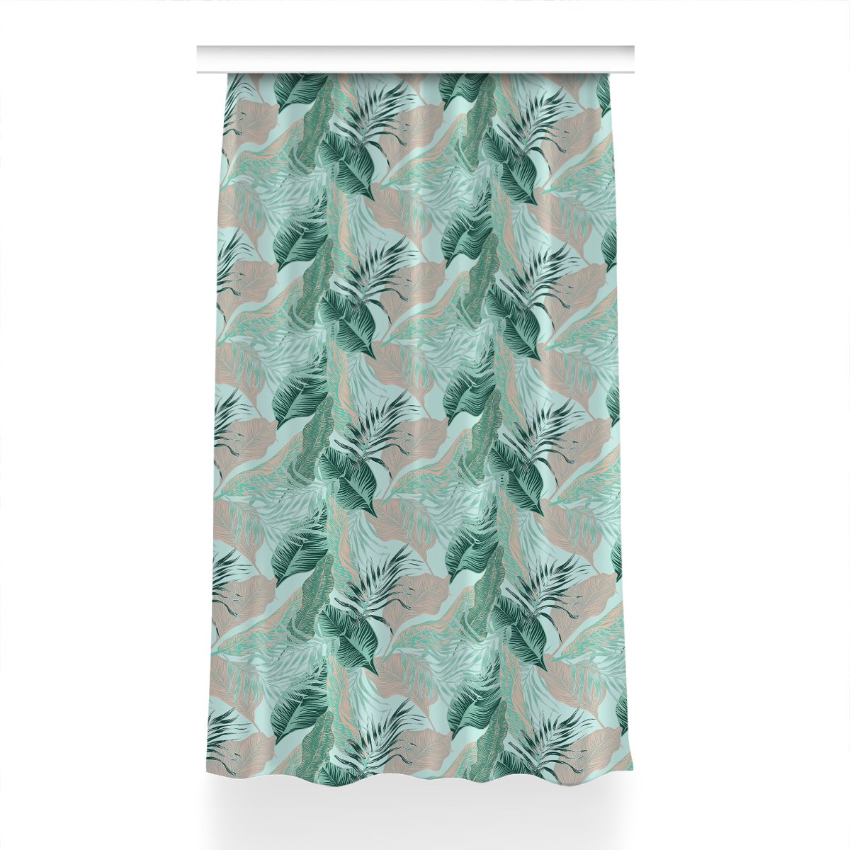 Klasyczna zasłona kolory 150x240 Tropikalne liście, Fabricsy