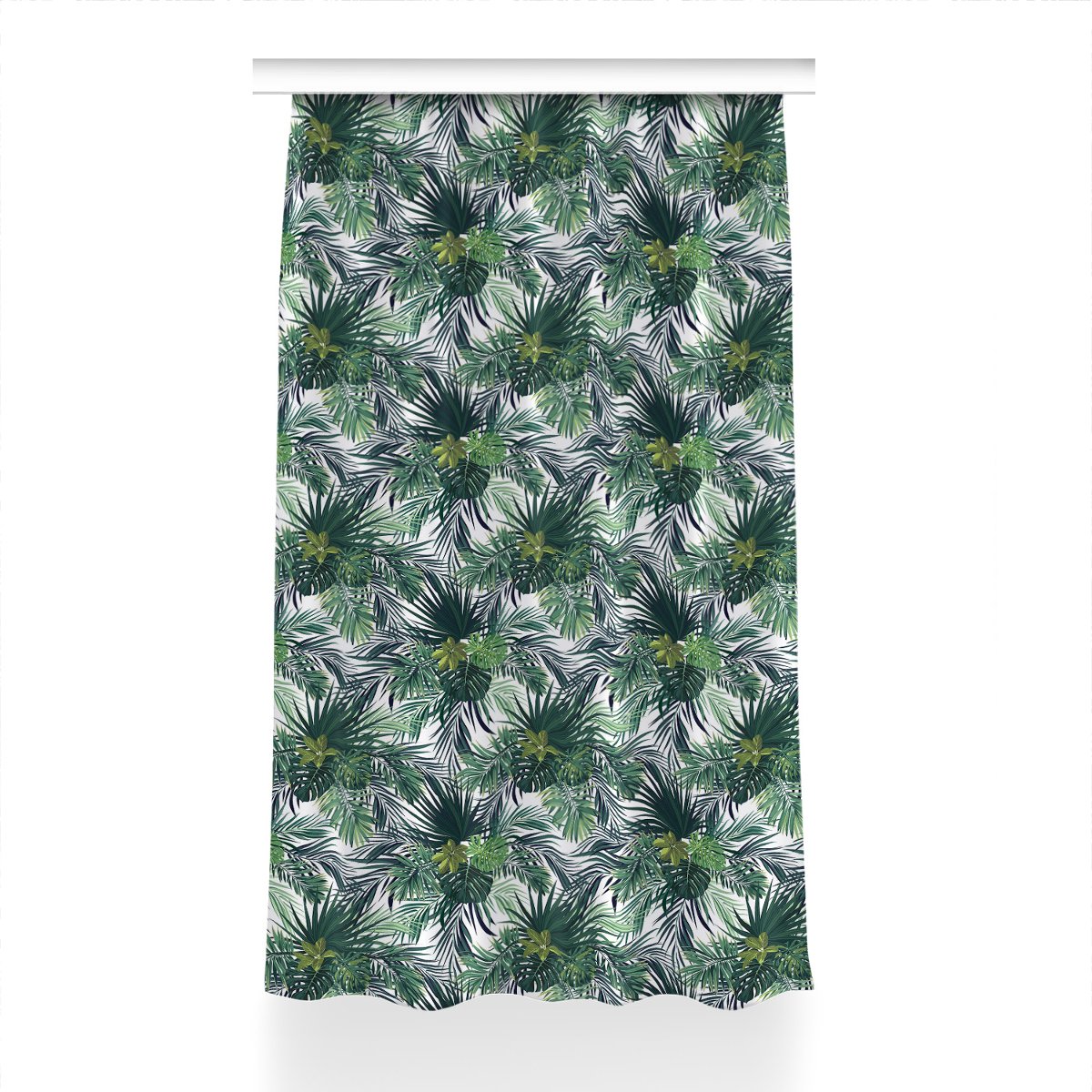 Gotowa zasłona z grafiką 150x240 Tropikalne liście, Fabricsy