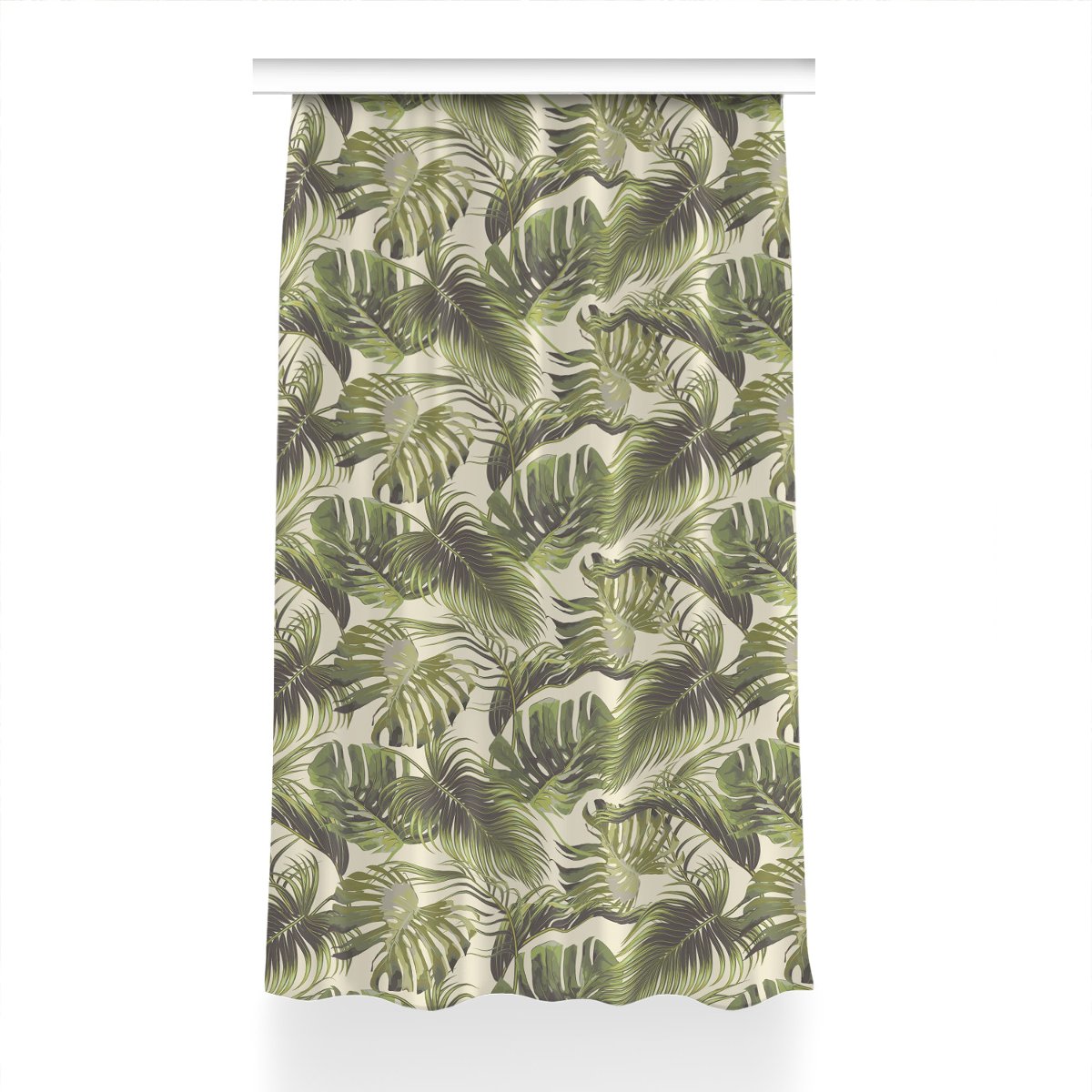 Klasyczna zasłona kolory 150x240 Tropikalne liście, Fabricsy