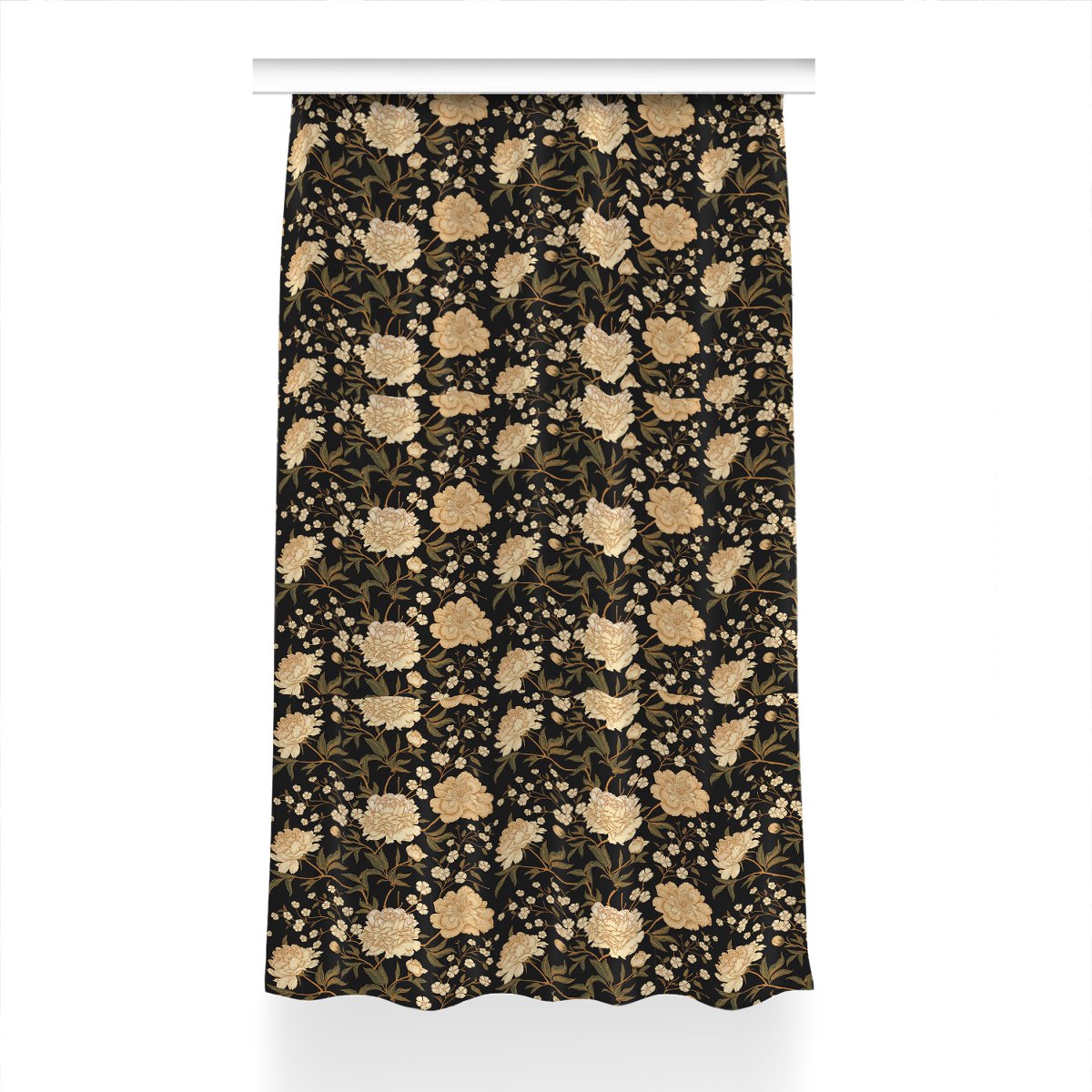 Klasyczna zasłona kolory 150x240 cm Biała piwonia, Fabricsy