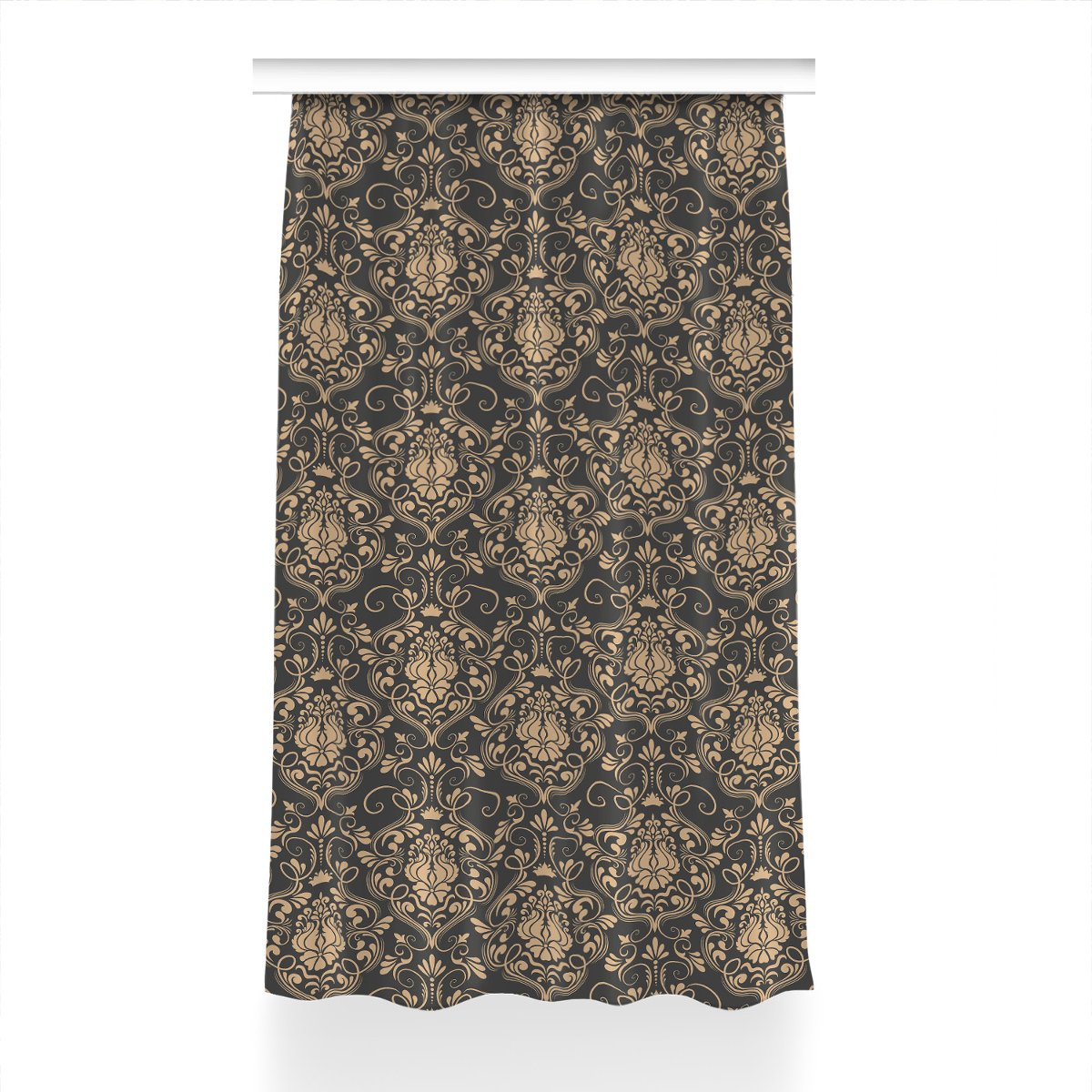 Zasłona z nadrukiem gotowa 150x240 Złoty ornament, Fabricsy