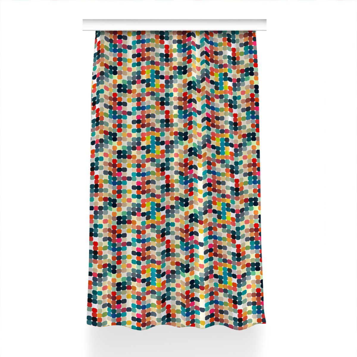Zasłona z grafiką gotowa 150x240 Geometryczny wzór, Fabricsy