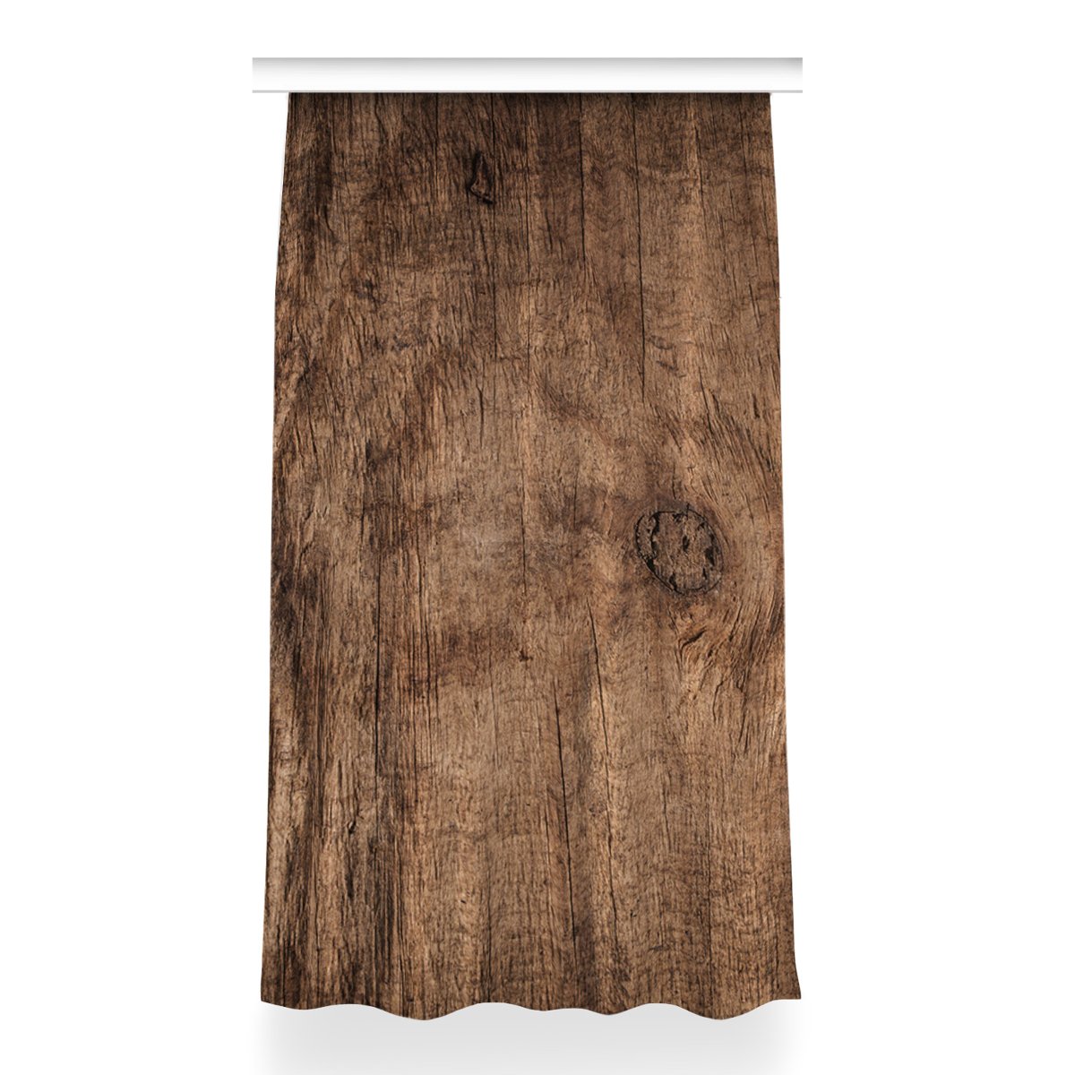Gotowa zasłona z nadrukiem Stare drewno 150x260 cm, Fabricsy