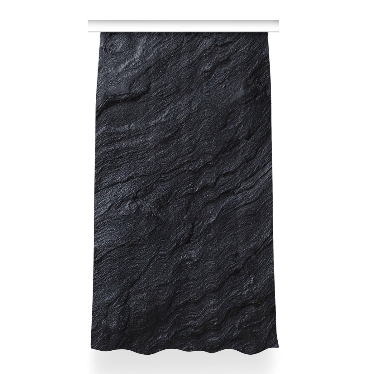 Gotowa zasłona z nadrukiem Czarny marmur 150x260, Fabricsy