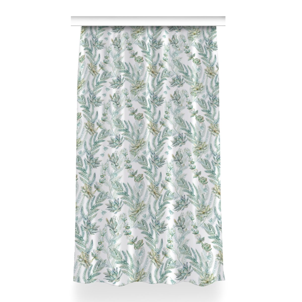 Gotowa zasłona na kółka Malowane skalniaki 150x260, Fabricsy