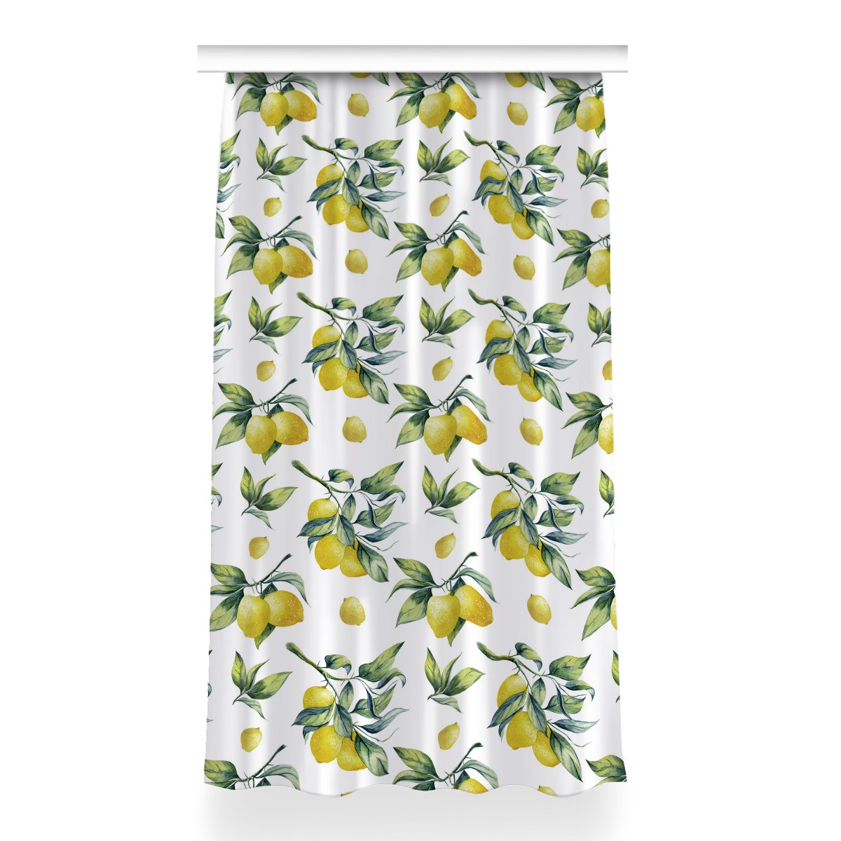 Klasyczna zasłona kolory Żółte cytryny 150x260 cm, Fabricsy