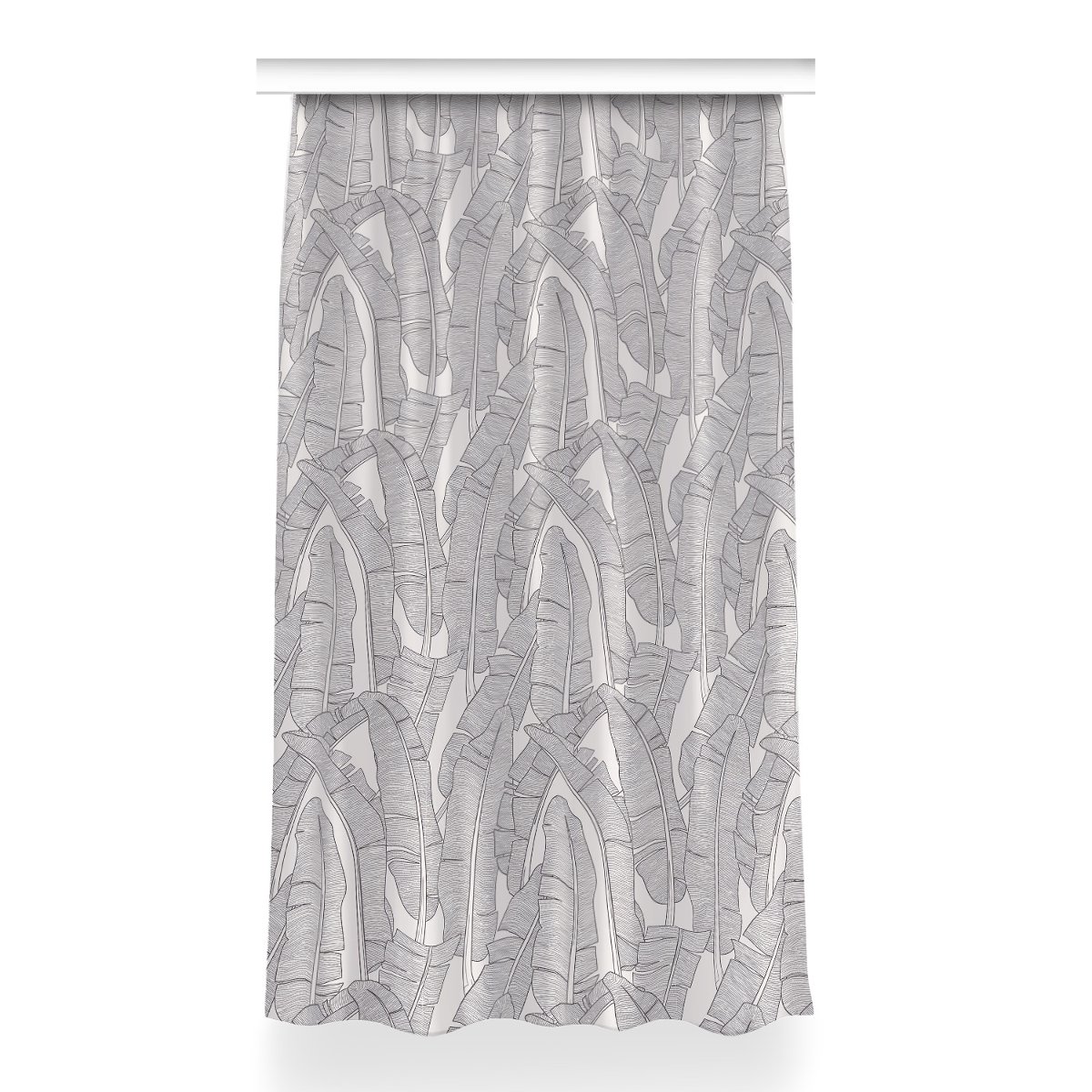 Gotowa zasłona na kółka Liście bananowca 150x260, Fabricsy