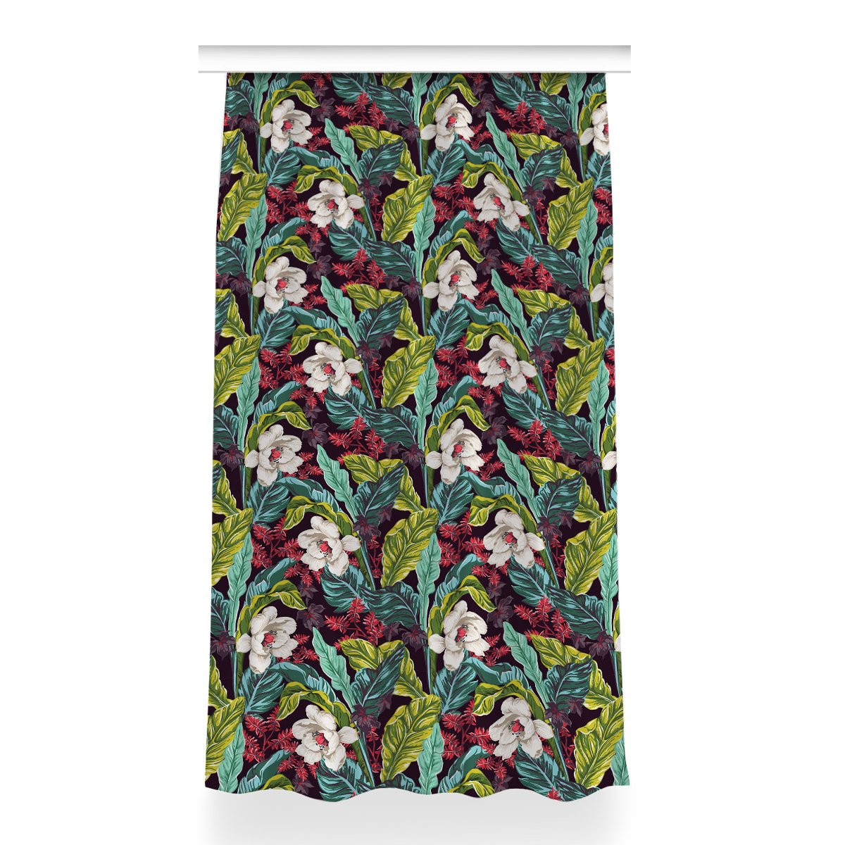 Gotowa zasłona z grafiką Motyw kwiatowy 150x260 cm, Fabricsy