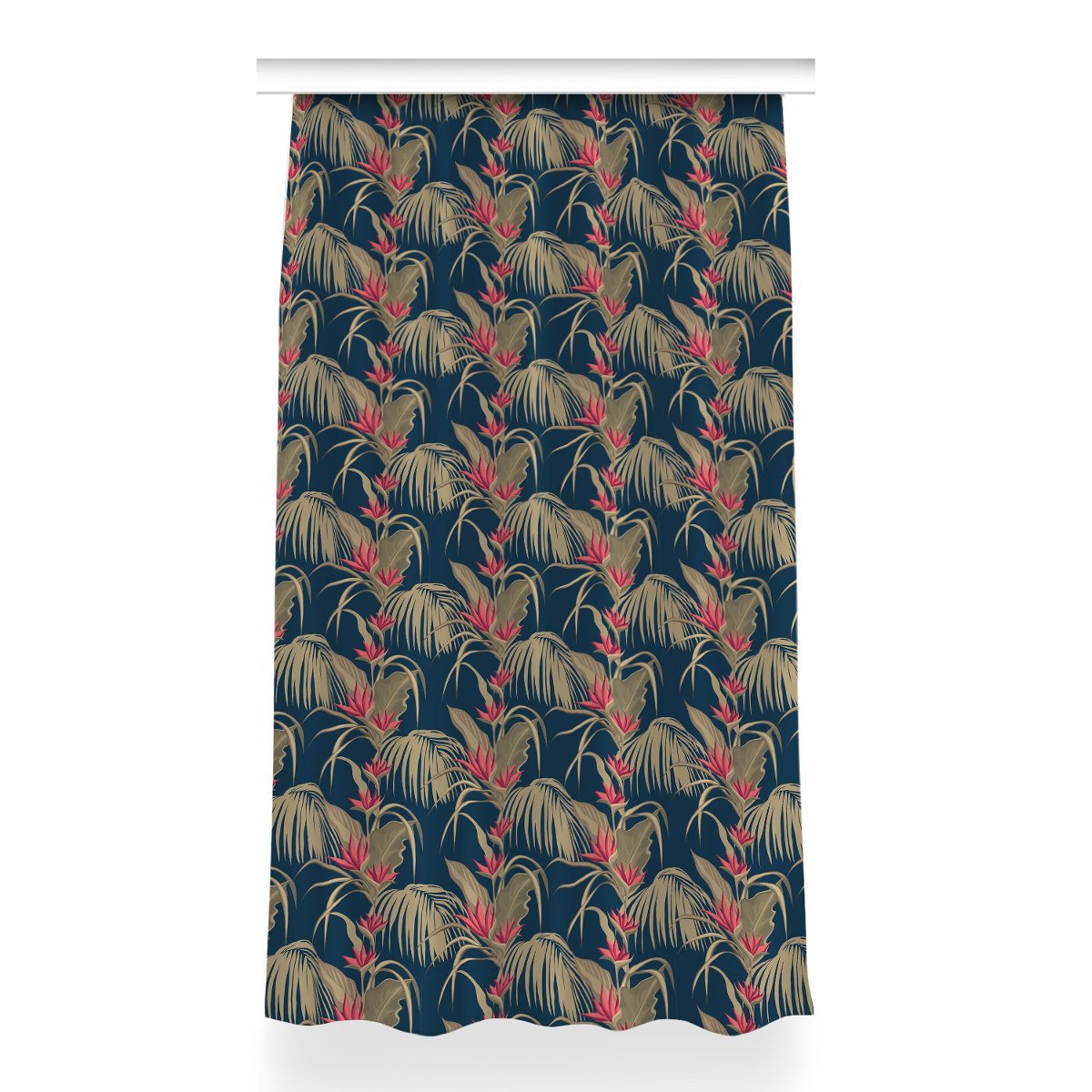 Gotowa zasłona z grafiką Tropikalne Palmy 150x260, Fabricsy