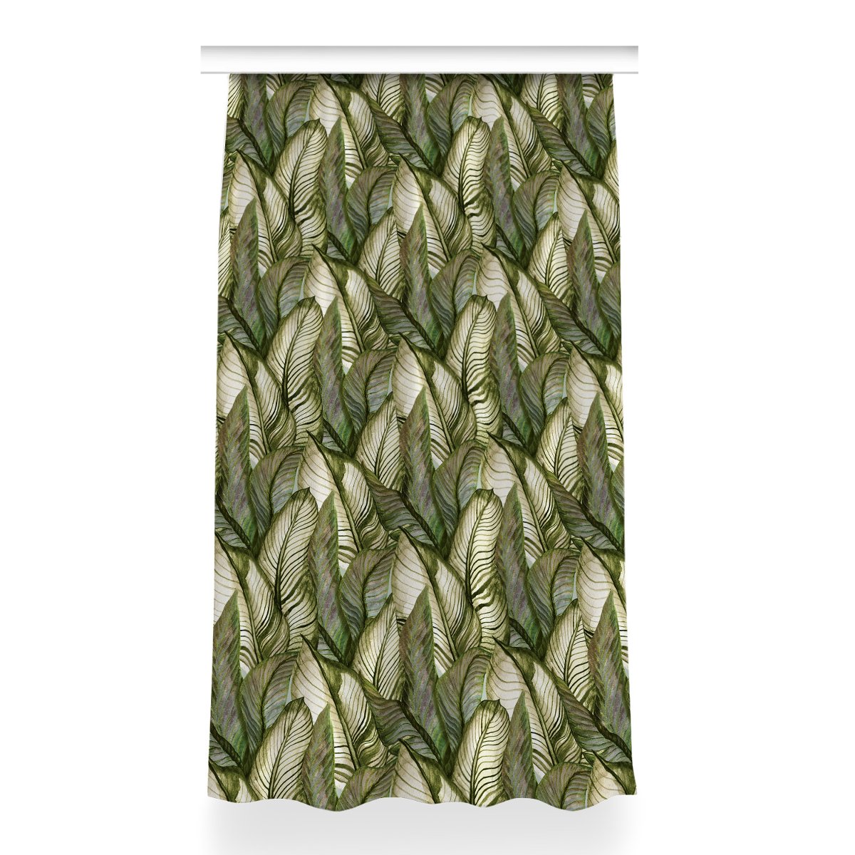 Klasyczna zasłona z nadrukiem Monstera 150x260 cm, Fabricsy