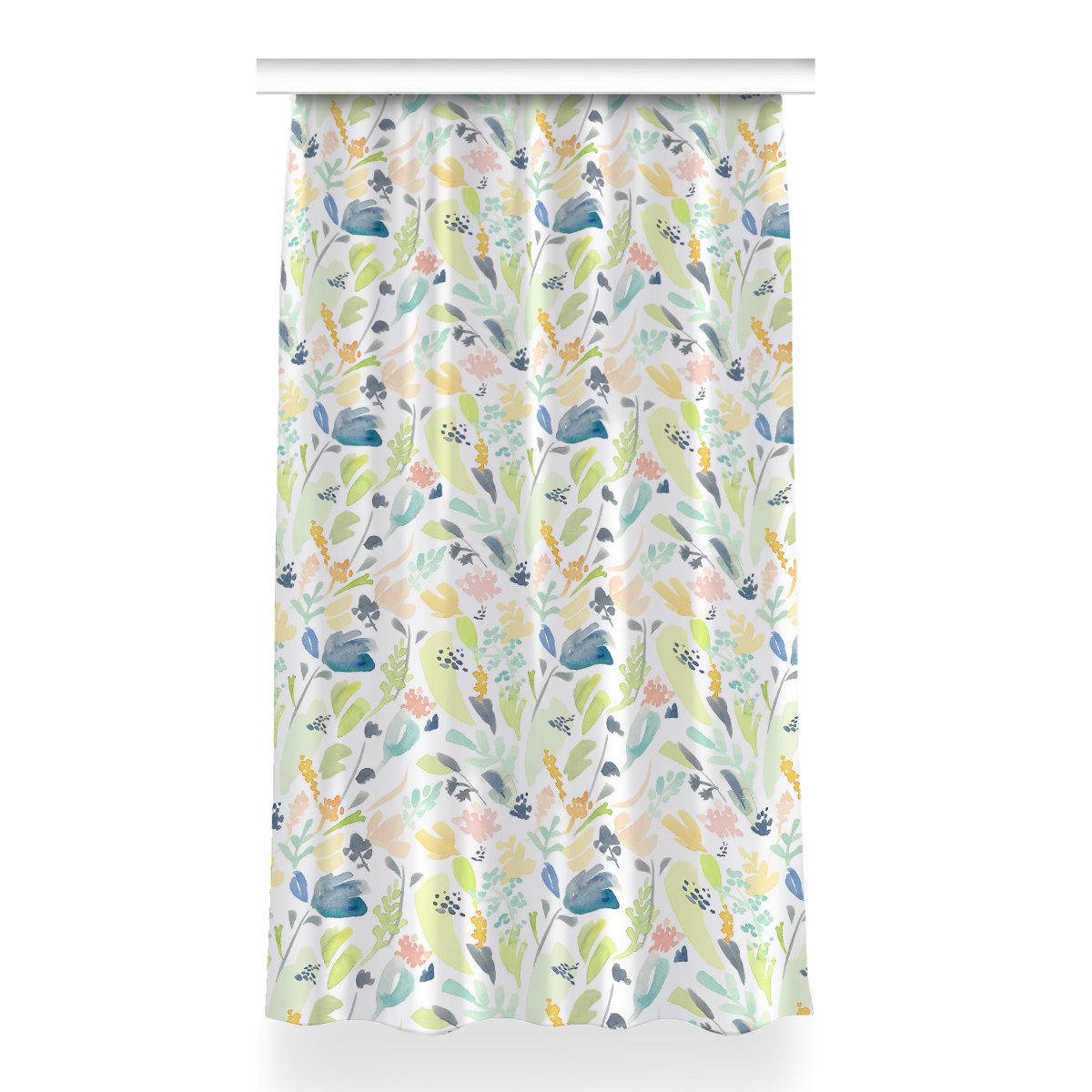 Klasyczna zasłona z nadrukiem Kwiaty wzór 150x260, Fabricsy