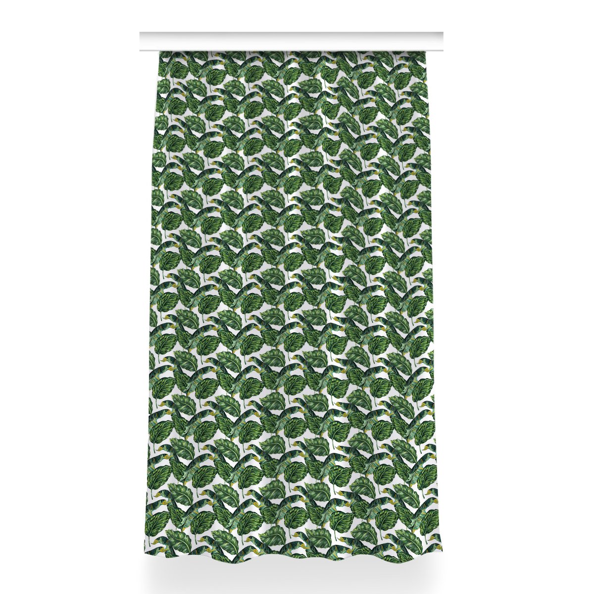 Zasłona z nadrukiem gotowa Monstera wzór 150x260, Fabricsy