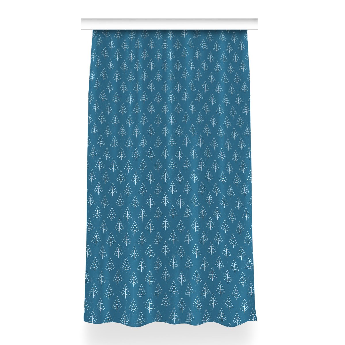 Gotowa zasłona wzór Błękitny las dekor 150x260 cm, Fabricsy