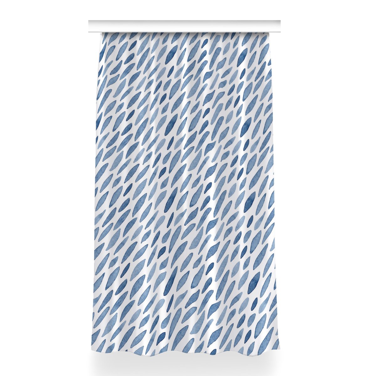 Gotowa zasłona na kółka Plamy atramentu 150x260 cm, Fabricsy