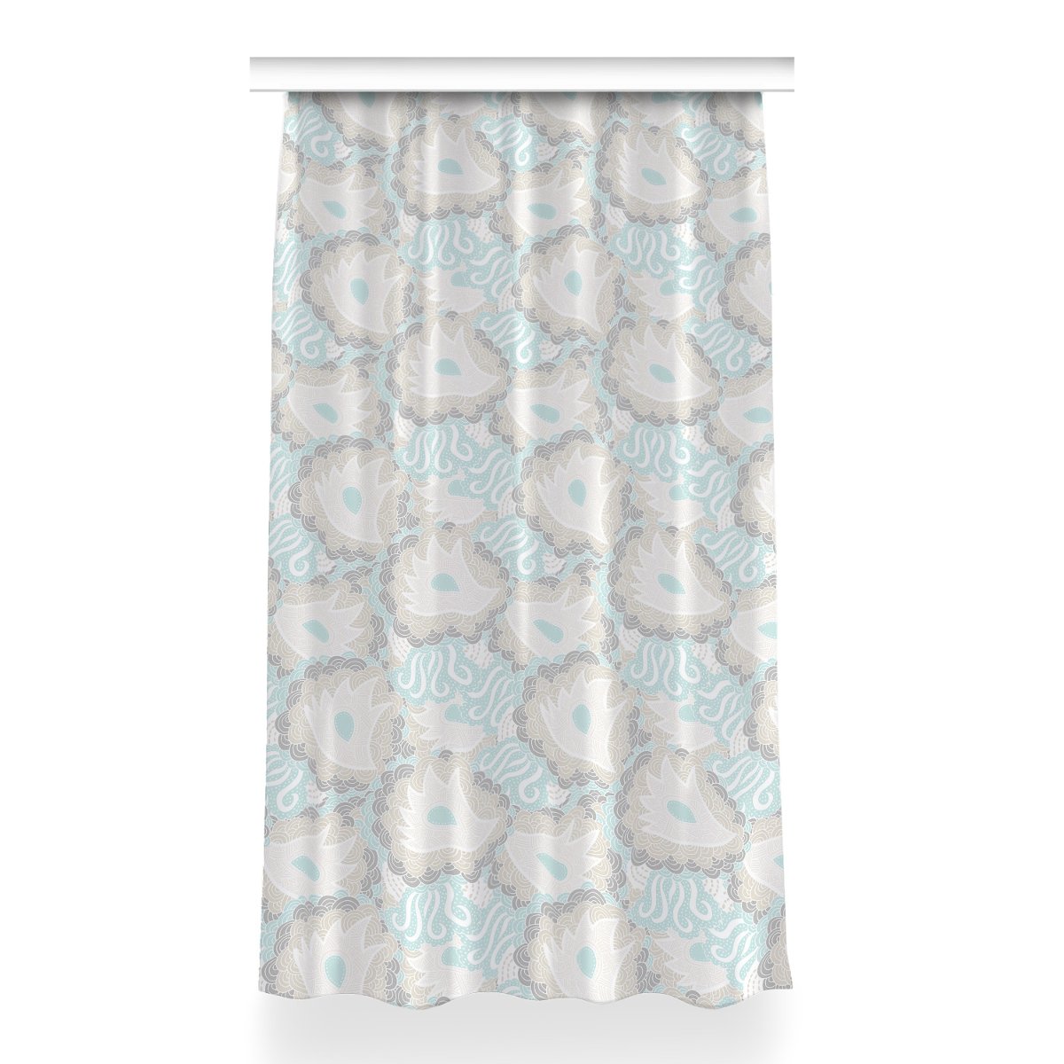 Gotowa zasłona Kwiaty Pastelowe do pokoju 150x260, Fabricsy