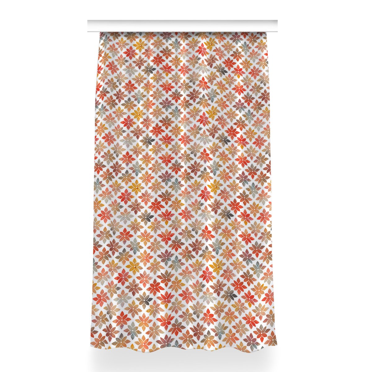 Zasłona klasyczna z grafiką Kwiecisty wzór 150x260, Fabricsy