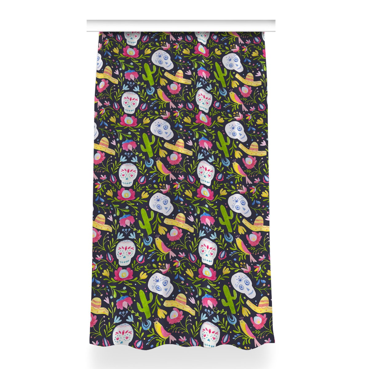 Gotowa zasłona Meksykańskie motywy wzór 150x260 cm, Fabricsy