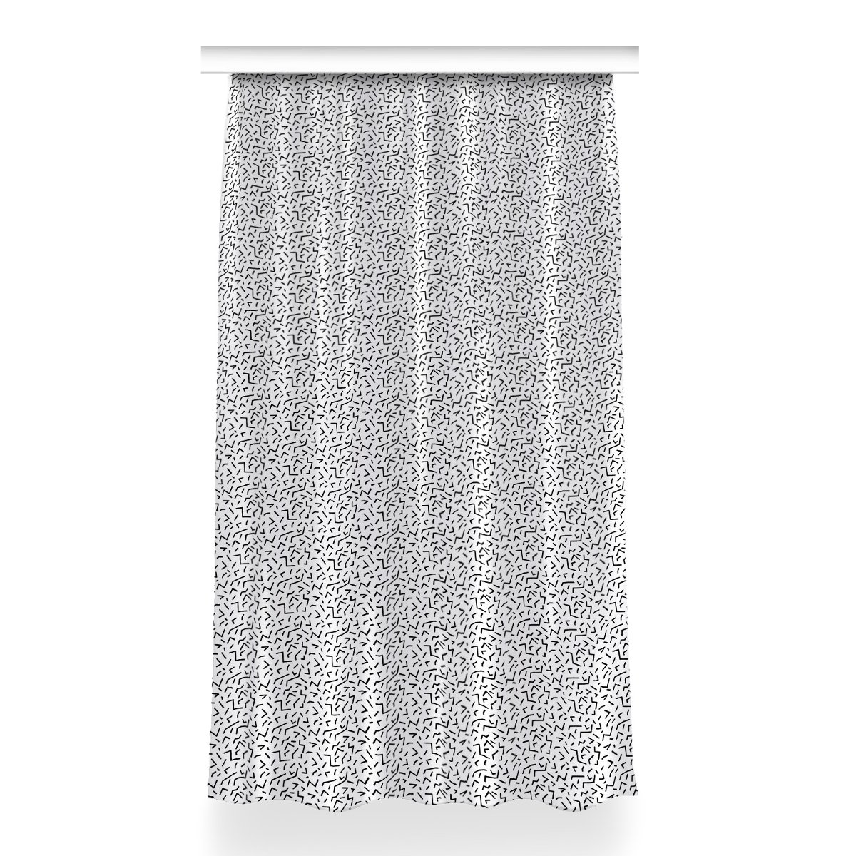 Zasłona z grafiką kolory Geometryczny wzór 150x260, Fabricsy