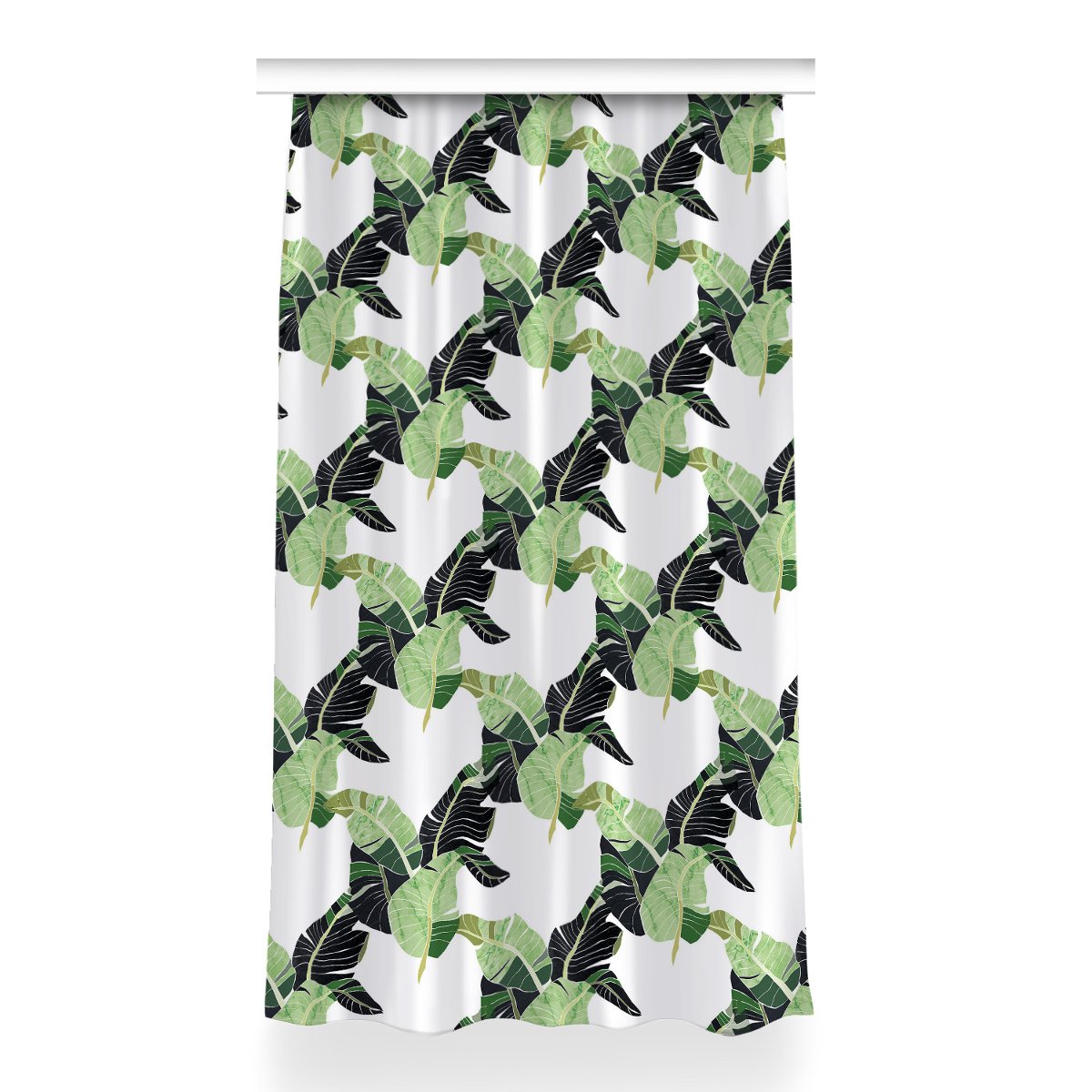 Klasyczna zasłona kolory Liście palmowe 150x260 cm, Fabricsy