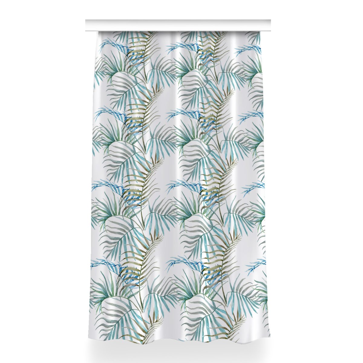 Zasłona z grafiką kolory Liście tropikalne 150x260, Fabricsy
