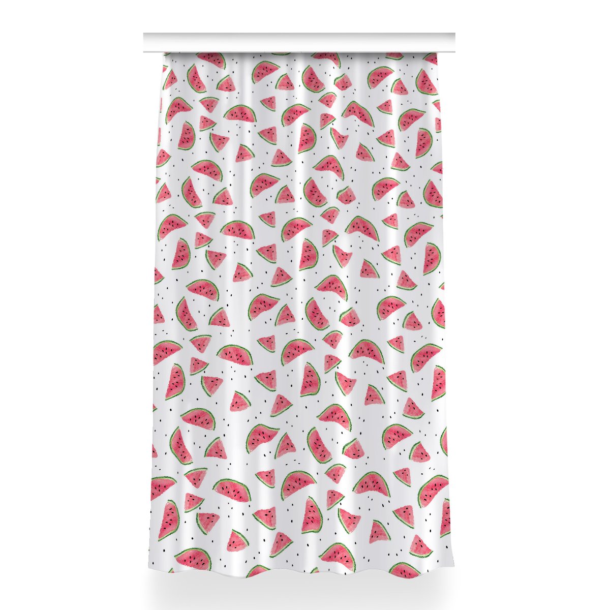 Gotowa zasłona na kółka Arbuzowy deszcz 150x260 cm, Fabricsy