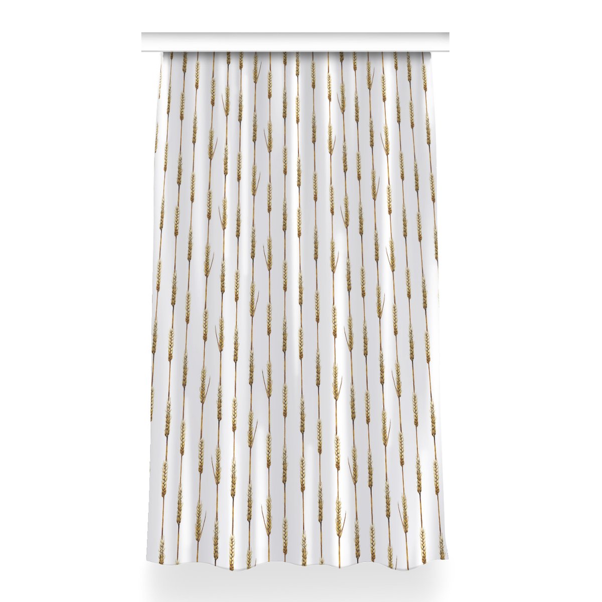 Gotowa zasłona na kółka Złote zborze wzór 150x260, Fabricsy